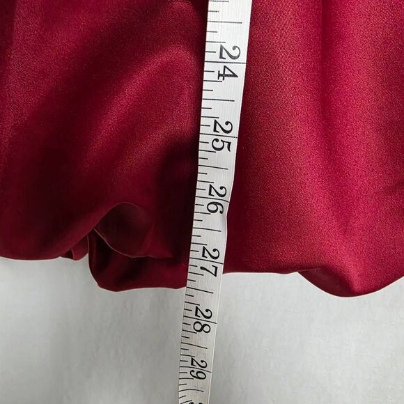 David’s Bridal Red Strapless Bubble Dress Size 6 - Picture 9 of 13